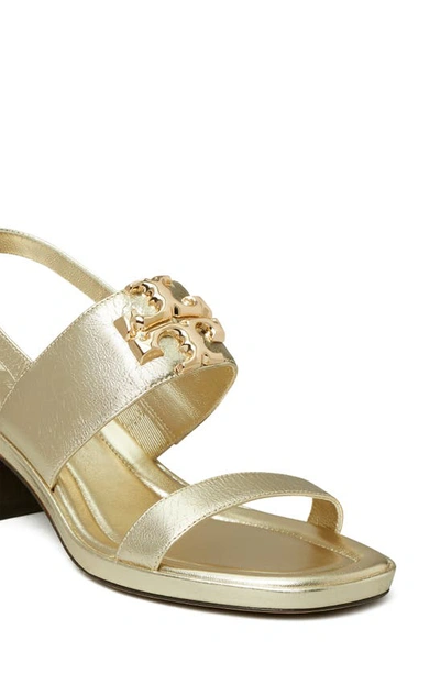 Shop Tory Burch Eleanor Slingback Sandal In Spark Gold / Gold