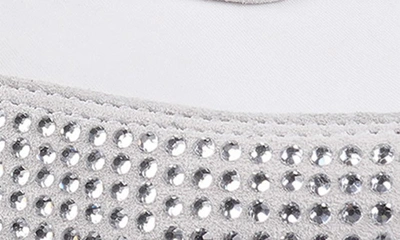 Zigi Freya Rhinestone Sneaker In White Suede