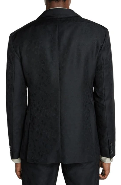 Shop John Varvatos Slim Fit Wool Blend Sport Coat In Black