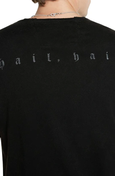 Shop John Varvatos Hail Hail Graphic T-shirt In Black