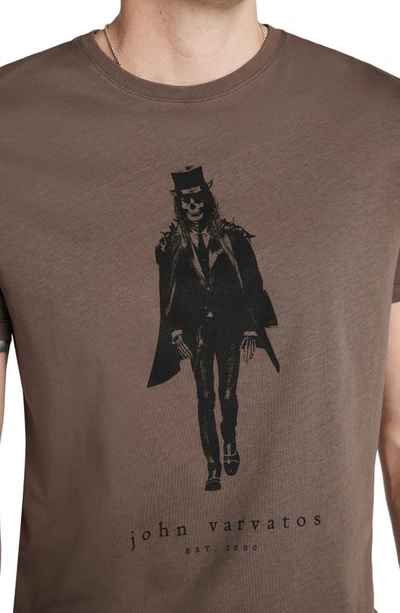 John Varvatos Walking Dead Graphic T-shirt In Elephant
