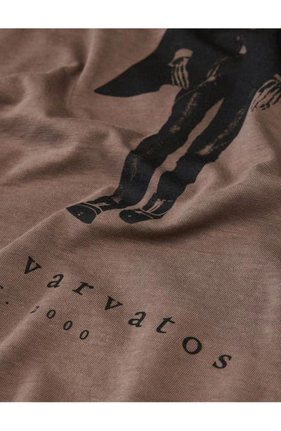 John Varvatos Walking Dead Graphic T-shirt In Elephant