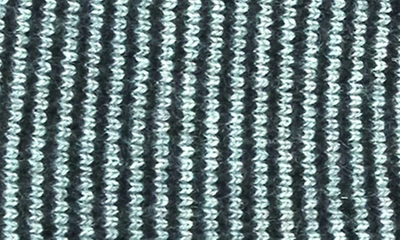 Shop Portolano Ministripe Rib Scarf In Black/ Light Grey
