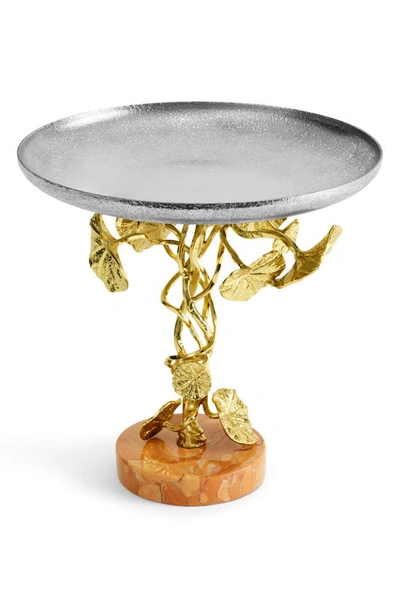 Shop Michael Aram Monet's Garden Golden Sunrise Candy Dish In Silver