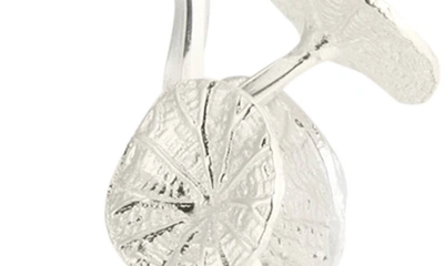 Shop Michael Aram Monet's Garden Bottle Coaster & Stopper Set In Silver