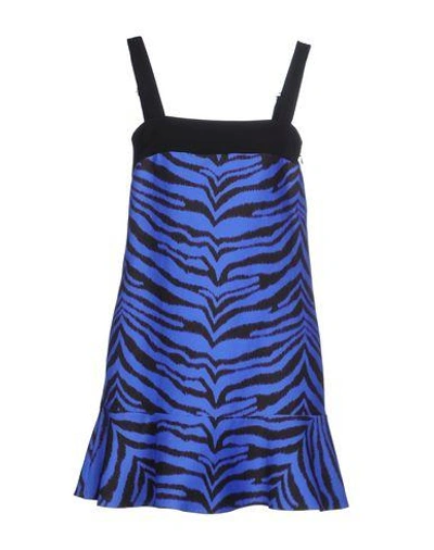 Shop Emanuel Ungaro Short Dress In Blue