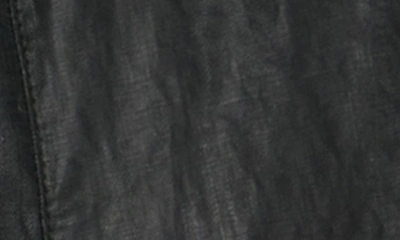 John Varvatos Irving Coated Linen Jacket In Black