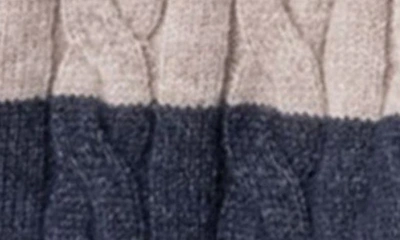 Edikted Women's Romie V Neck Cable Knit Sweater In Navy