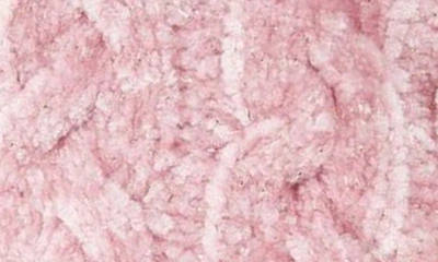 Memoi Cable Chenille Slipper Socks In Pink