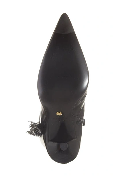 Shop Stuart Weitzman Crystal Fringe Boot In Black/ Black Diamond