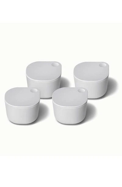 Shop Caraway Dot 4-pack Lidded Ramekins In Gray