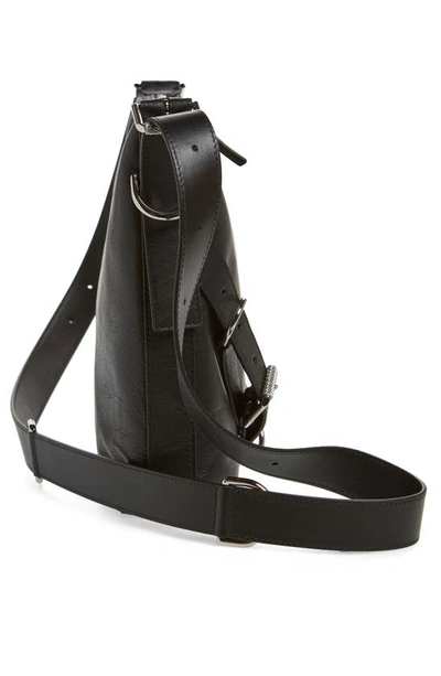 Givenchy Voyou Leather Crossbody Bag In Black