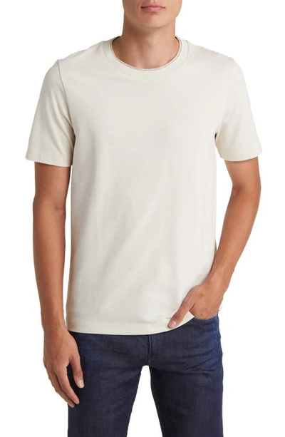 Shop Hugo Boss Tessler Pinstripe T-shirt In Open White