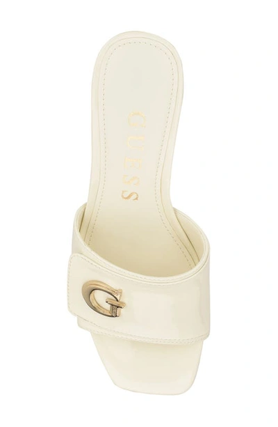 Shop Guess Gallai Slide Sandal In Ivory 152