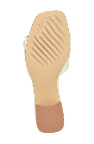 Shop Guess Gallai Slide Sandal In Ivory 152