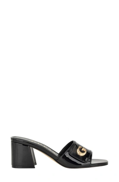 Shop Guess Gallai Slide Sandal In Black 002