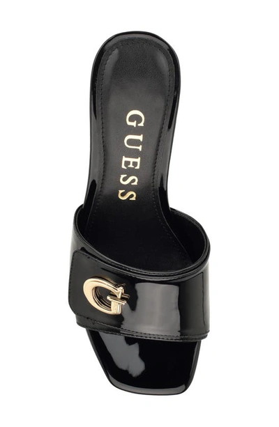 Shop Guess Gallai Slide Sandal In Black 002