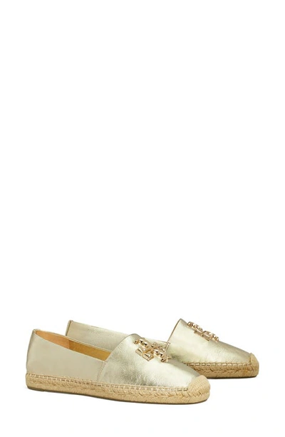 Shop Tory Burch Eleanor Espadrille Flat In Spark Gold / Gold