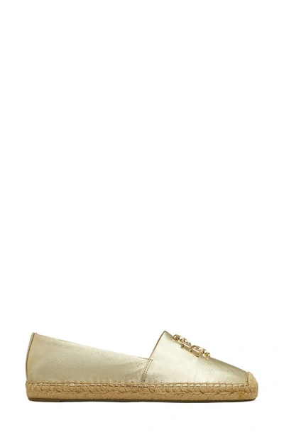 Shop Tory Burch Eleanor Espadrille Flat In Spark Gold / Gold