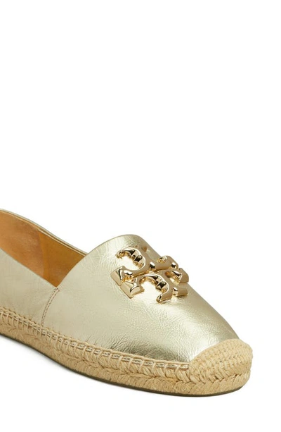 Shop Tory Burch Eleanor Espadrille Flat In Spark Gold / Gold