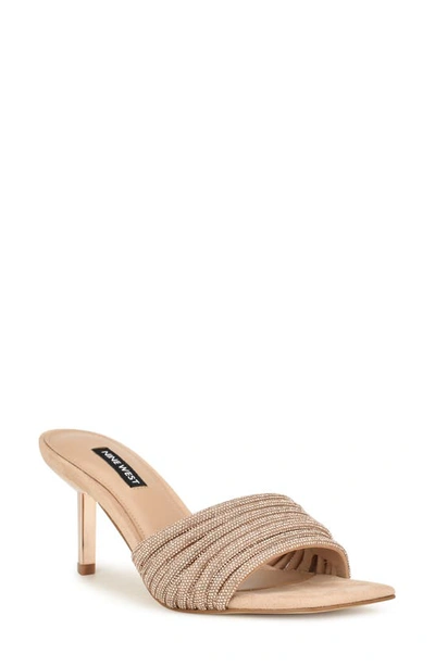 Shop Nine West Harbor Slide Sandal In Light Natural