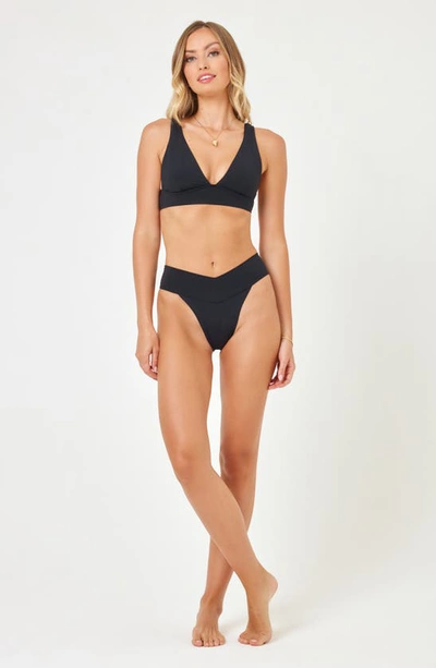 L*space Fused Harley Bikini Top In Black