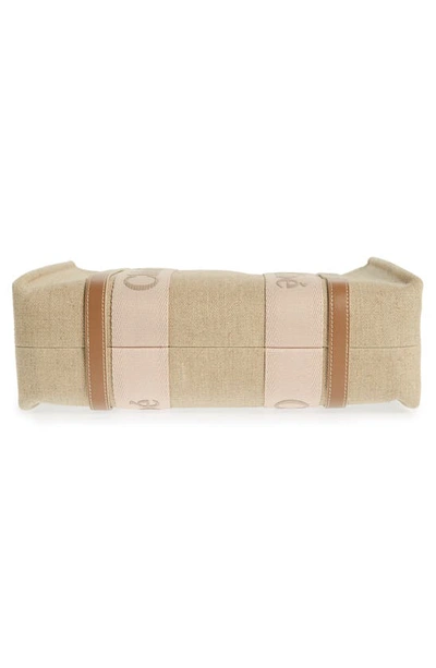 Chloé Medium Woody Tote Bag In Blushy Beige