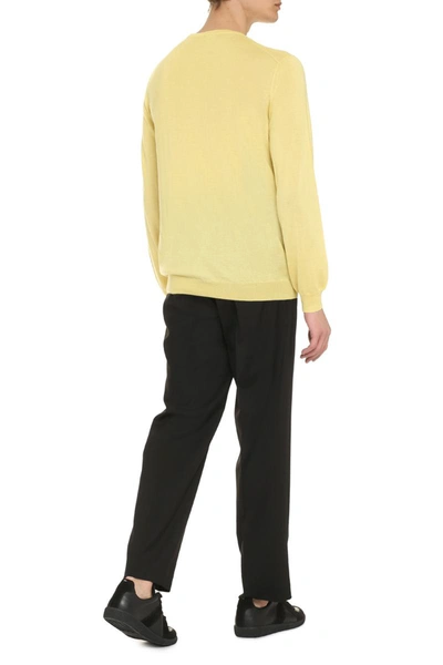 Shop The (alphabet) The (knit) - Cashmere-silk Blend Sweater In Yellow