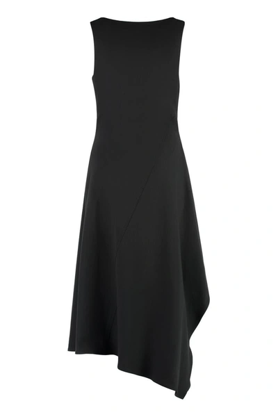 Shop Bottega Veneta Cotton Dress In Black
