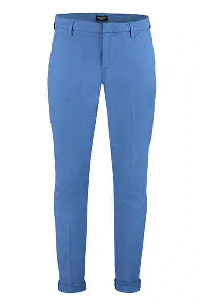 Shop Dondup Gaubert Slim Fit Chino Trousers In Blue