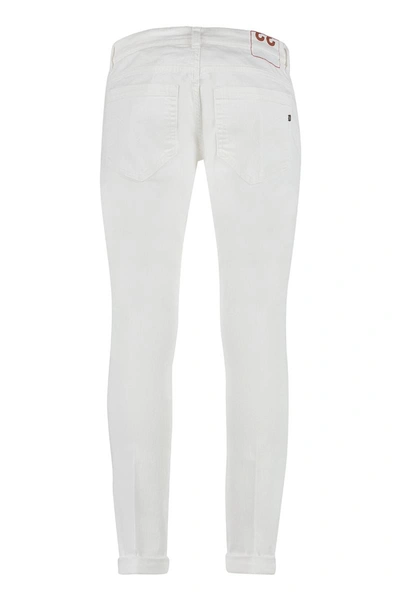 Shop Dondup George Skinny Jeans In White