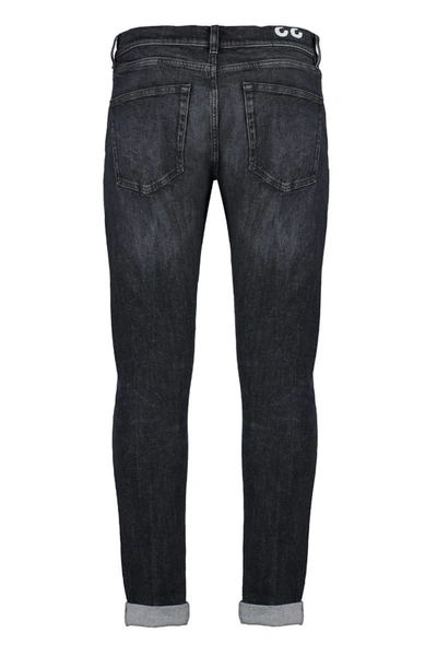 Shop Dondup Icon Stretch Cotton Jeans In Grey