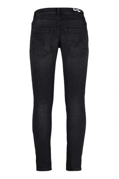 Shop Dondup Mius Slim Fit Jeans In Black