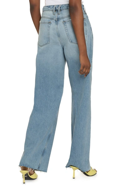 Shop Frame Wide-leg Jeans In Denim
