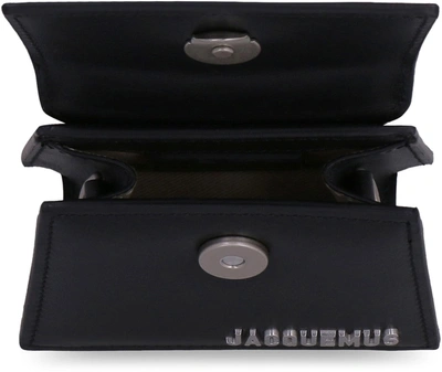 Shop Jacquemus Le Chiquito Homme Leather Mini Bag In Black