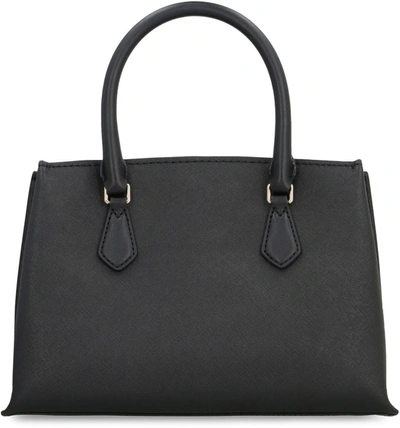 Shop Michael Michael Kors Michael Kors Ruby Leather Handbag In Black