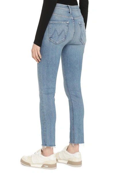 Shop Mother Dazzler Straight Leg Jeans In Denim