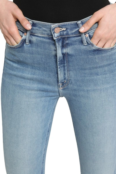 Shop Mother Dazzler Straight Leg Jeans In Denim