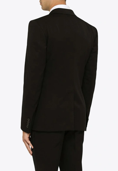 Shop Dolce & Gabbana Classic Single-breasted Wool Blazer In Black