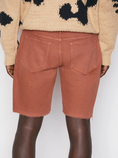 Shop Frame L'homme Cut Off Shorts In Brown