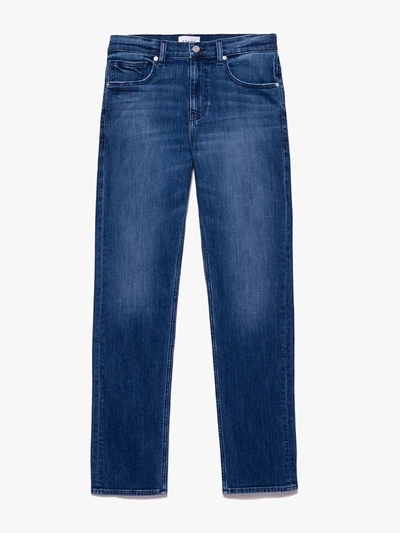 Shop Frame The Straight Jeans In Blue