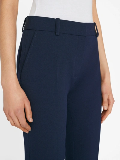 Shop Frame Le Mini Boot Trouser Pants In Blue