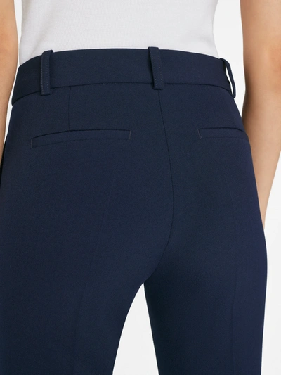 Shop Frame Le Mini Boot Trouser Pants In Blue
