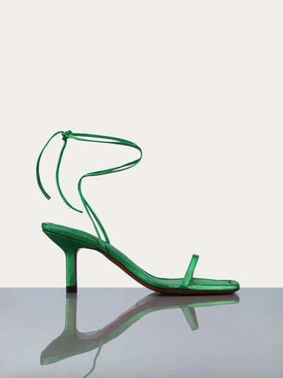 Shop Frame Le Ozzie Sandals In Green