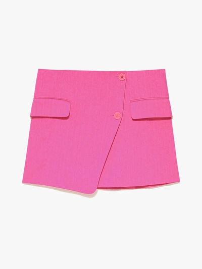Shop Frame Blazer Button Skirt In Pink