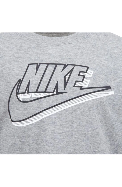 Nike Kids' Swoosh Long Sleeve Tee & Fleece Joggers Set In Black