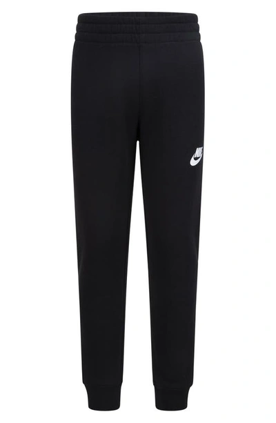 Nike Kids' Swoosh Long Sleeve Tee & Fleece Joggers Set In Black