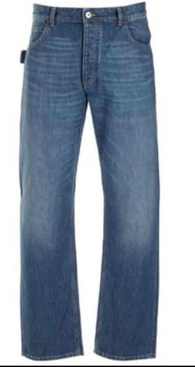 Shop Bottega Veneta Jeans In Medium Blue