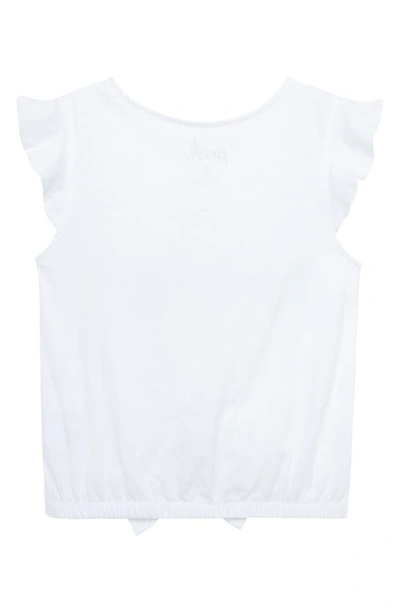 Shop Peek Aren't You Curious Kids' Let's Go Bananas Cotton Graphic Tie Front T-shirt In White