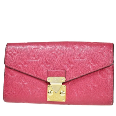 Pre-owned Louis Vuitton Métis Leather Wallet () In Pink